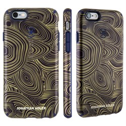 Чехол-накладка Speck CandyShell Inked для iPhone 6/6s - JONATHAN ADLER Edition Malachite Black Gold/Berry Black Purple - фото 10130