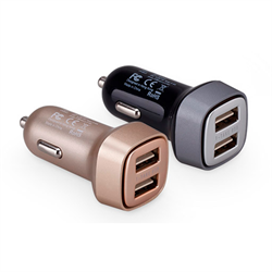 Адаптер питания автомобильный Momax Polar Light Series Car Charger 3,4A 2USB - фото 10426