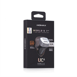 Адаптер питания автомобильный Momax Polar Light Series Car Charger 3,4A 2USB - фото 10430