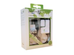 Сетевое зарядное устройство Jivo World Travel Charger 4 в 1. 2USB: 0.5+1.2А - фото 10869