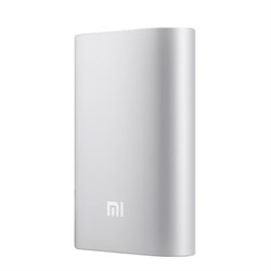 Внешний аккумулятор Xiaomi (Mi) Power Bank 10000 mAh, цвет "серебряный" (NDY-02-AN) - фото 11675