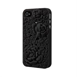 Чехол-накладка SwitchEasy Avant-garde Blossom для iPhone4/4S (SW-BLO4S-BK) - фото 11745