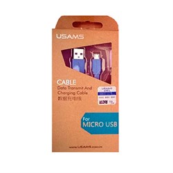 Кабель USAMS USB-microUSB 100cм (MICUSB) - фото 11933