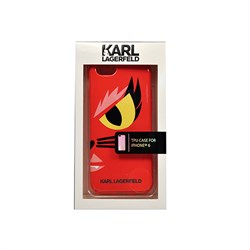 Чехол-накладка Karl Lagerfeld для iPhone 6/6S Monster Choupette Hard Red - фото 12090