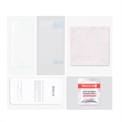 Защитное стекло Hoco Ghost series Transparent Glass filmset 0.25mm для iPhone SE/5/5S - фото 12135