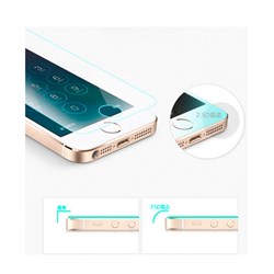 Защитное стекло Hoco Ghost series Transparent Glass filmset 0.25mm для iPhone SE/5/5S - фото 12136