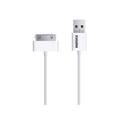 Кабель REMAX USB DATA 30pin для iPhone 4/4S 1м  - фото 12639