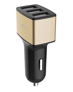 Автомобильное зарядное устройство Rock Motor Car Charger 3 USB 4.8A (RCC0104) - фото 12665