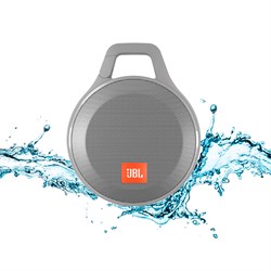 Портативная беспроводная колонка JBL Clip Plus Grey с Bluetooth (JBLCLIPPLUSGRAY) - фото 13070