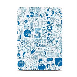 Чехол-книжка Ozaki O!coat Relax   для iPad 9.7" (2017/2018)/ iPad Air      Голубой (OC113BU) - фото 13510