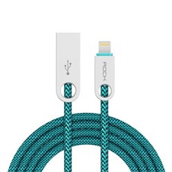 Кабель Rock Cobblestone Lightning-USB Round Cable 100 см  - фото 14527