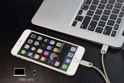 Кабель Rock Cobblestone Lightning-USB Round Cable 100 см  - фото 14534
