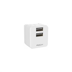 Адаптер сетевой Rock Mini Tank Travel Charger 2USB 2,4A (RWC0204) - фото 14546