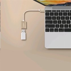 Адаптер-переходник OTG Momax Type-c/USB Elite link (Цвет: Серый) - фото 14803