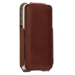 Чехол-флип Rock Big City для Apple iPhone 4/4S (коричневый) - фото 15072