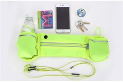 Сумка поясная для спорта Rock Multifunctional Running Belt для смартфона (Цвет: Зелёный) - фото 15347