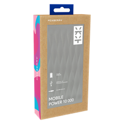 Внешний аккумулятор Mixberry 10000 мАч (Цвет: Тёмно-серый) - фото 15718