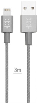 Кабель Mixberry Lightning-USB superlong (Цвет: Тёмно-серый) - фото 15730