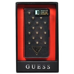 Чехол-книжка Guess для iPhone 5c Tessi Booktype Black (Цвет: Чёрный) - фото 15856