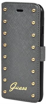 Чехол-книжка Guess для iPhone 6/6s plus Studded Booktype Silver (Цвет: Серый) - фото 15933