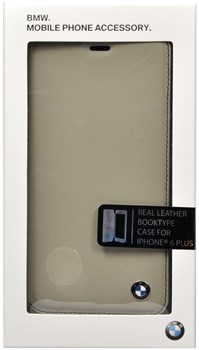Чехол-книжка BMW для iPhone 6/6s plus Bicolor Booctype Grey/Black (Цвет: Бежевый) - фото 16022