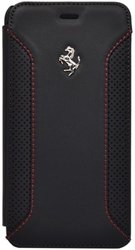 Чехол-накладка Ferrari для iPhone 6/6s plus F12 Booktype Black (Цвет: Чёрный) - фото 16180