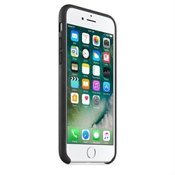 Оригинальный кожаный чехол-накладка Apple для iPhone 7/8, цвет «черный» (MMY52ZM/A) - фото 16325