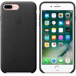 Оригинальный кожаный чехол-накладка Apple для iPhone 7 Plus/8 Plus, цвет «черный» (MMYJ2ZM/A) - фото 16377