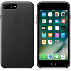 Оригинальный кожаный чехол-накладка Apple для iPhone 7 Plus/8 Plus, цвет «черный» (MMYJ2ZM/A) - фото 16381