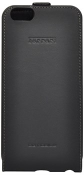 Чехол-флип Ferrari для iPhone 6/6s plus F12 Flip Black (Цвет: Чёрный) - фото 16439