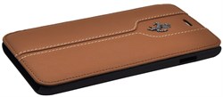 Чехол-книжка Ferrari для iPhone 6/6s plus Montecarlo Booktype Camel (Цвет: Коричневый) - фото 16502