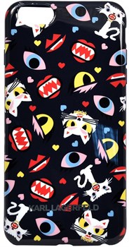 Чехол-накладка Karl Lagerfeld для iPhone 6/6s plus Monster Choupette Hard Blue pt (Цвет: Синий) - фото 16605
