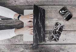 Защитная накладка Uniq для Macbook 12" HUSK Pro Marbre (Цвет: Чёрный) - фото 16899