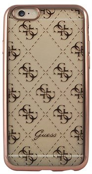 Чехол-накладка Guess для iPhone 6S 4G TRANSPARENT Hard TPU Rose gold (Цвет: Розовое золото) - фото 17027