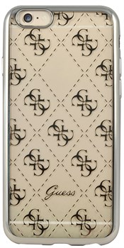 Чехол-накладка Guess для iPhone 6S 4G TRANSPARENT Hard TPU Silver (Цвет: Серый) - фото 17033
