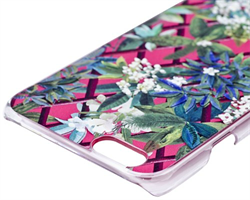 Чехол-накладка Lacroix для iPhone 6/6S CANOPY Grenade (Цвет: Розовый с цветами - фото 17149