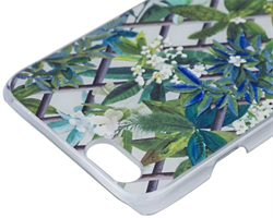 Чехол-накладка Lacroix для iPhone 6/6S CANOPY Malachite (Цвет: Белый с цветами) - фото 17158