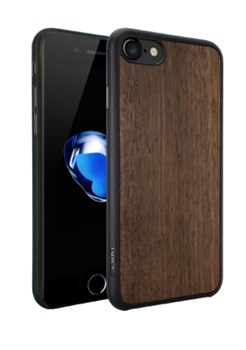 Чехол-накладка Ozaki O!coat 0.3 + Wood для iPhone 7/8 (Цвет: Тёмно-коричневый) - фото 17496