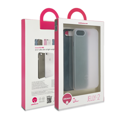 Набор из двух чехлов-накладок Ozaki 0.3 Jelly для iPhone 7/8 (Цвет: Прозрачный и Тёмно-синий) - фото 17504