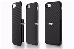 Чехол-накладка Rock Origin Series (Textured) карбон для iPhone 7/8 (Цвет: Синий) - фото 17581