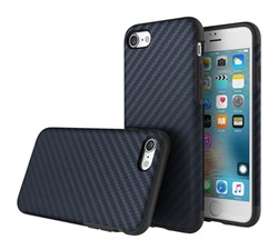 Чехол-накладка Rock Origin Series (Textured) карбон для iPhone 7/8 (Цвет: Синий) - фото 17585