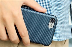 Чехол-накладка Rock Origin Series (Textured) карбон для iPhone 7/8 (Цвет: Синий) - фото 17587