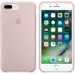 Оригинальный силиконовый чехол-накладка Apple для iPhone 7 Plus/8 Plus, цвет «розовый песок»  (MMT02ZM/A) - фото 17819