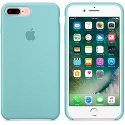Оригинальный силиконовый чехол-накладка Apple для iPhone 7 Plus/8 Plus, цвет «синее море»  (MMQY2ZM/A) - фото 17834