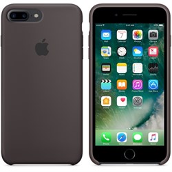 Оригинальный силиконовый чехол-накладка Apple для iPhone 7 Plus/8 Plus, цвет «тёмное какао»  (MMT12ZM/A) - фото 17859