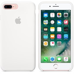 Оригинальный силиконовый чехол-накладка Apple для iPhone 7 Plus/8 Plus, цвет «белый цвет»  (MMQT2ZM/A) - фото 17876