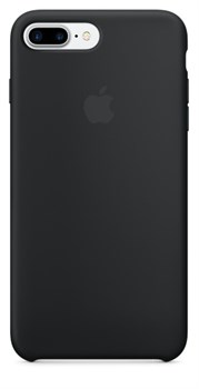 Оригинальный силиконовый чехол-накладка Apple для iPhone 7 Plus/8 Plus, цвет «чёрный цвет»  (MMQR2ZM/A) - фото 17885