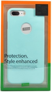 Чехол-накладка iCover iPhone 7 Plus/8 Plus  Rubber, цвет «голубой» (IP7P-RF-NV) - фото 18287