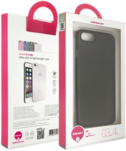 Чехол-накладка Ozaki O!coat 0.3 Jelly для iPhone 7/8 «Цвет: черный» (OC735BK) - фото 18407