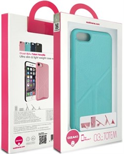 Чехол-накладка Ozaki O!coat 0.3+Totem Versatile для iPhone 7/8 «Цвет: Синий» (OC777BU) - фото 18463